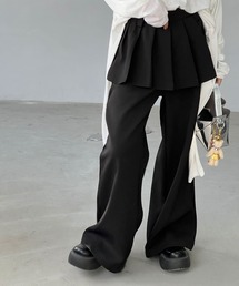 スカートレイヤード ワイドスラックス chw25s021