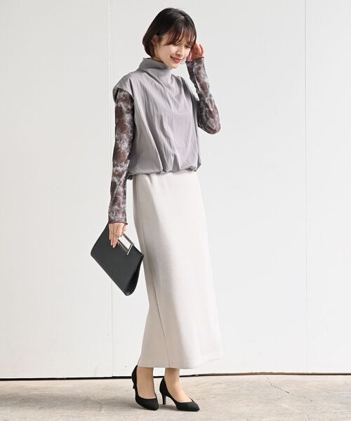 ロサーセン　ブルゾン　スカート　セット　美品 ロサーセン 撥水ナイロンストレッチスカート 045-77843