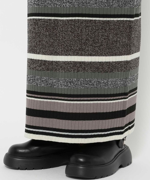 LEPSIM（レプシィム）の「12ゲージマルチボーダースカート　290073（スカート・レディース・グリーン/テラコッタ/ブラック・FREE）」の8枚目の写真