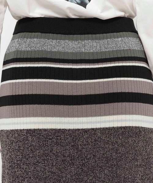 LEPSIM（レプシィム）の「12ゲージマルチボーダースカート　290073（スカート・レディース・グリーン/テラコッタ/ブラック・FREE）」の11枚目の写真