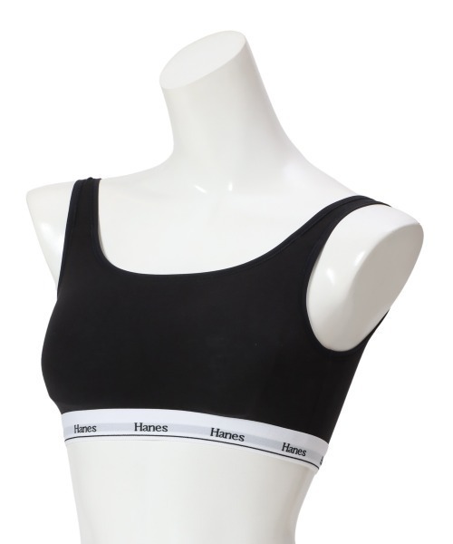 HANES（ヘインズ）の「【HANES/ヘインズ】SOFT BRA（スポーツブラ・レディース・ブルー/ヘザーグレー/ブラック・M/L）」の2枚目の写真