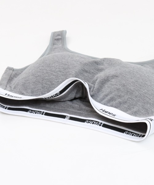 HANES（ヘインズ）の「【HANES/ヘインズ】SOFT BRA（スポーツブラ・レディース・ブルー/ヘザーグレー/ブラック・M/L）」の9枚目の写真