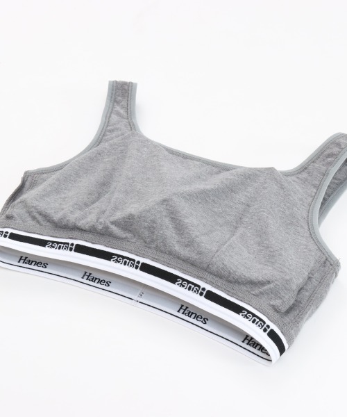 HANES（ヘインズ）の「【HANES/ヘインズ】SOFT BRA（スポーツブラ・レディース・ブルー/ヘザーグレー/ブラック・M/L）」の8枚目の写真