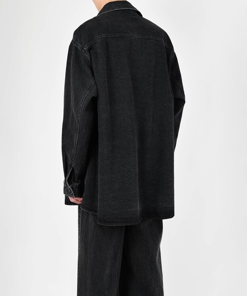 LAD MUSICIAN(ラッドミュージシャン)の「14oz DENIM SHIRT JACKET(デニムジャケット・メンズ・ブラック系・42/44/46)」の4枚目の写真