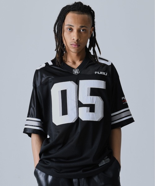 FUBU( フブ)の「FUBU フブ ブランド ロゴ チーム ワッペン 刺繍 アメカジ Vネック 半袖 シャツ ゲームシャツ(その他トップス・メンズ・サックスブルー/ブラック/ホワイト/レッド・L/XXL/XL/M)」の14枚目の写真