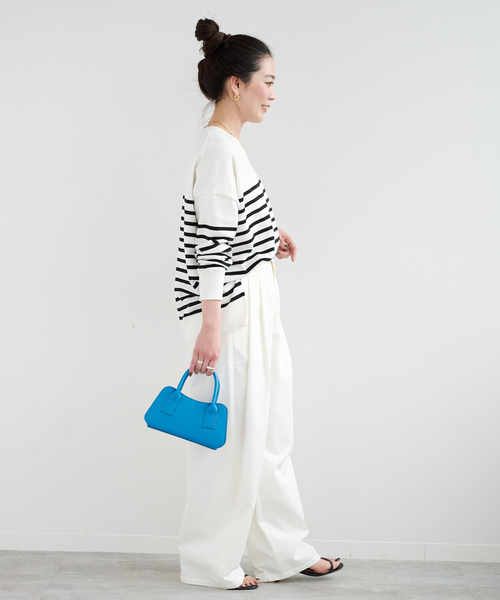 B.C STOCK（ベーセーストック）の「2WAYミニBAG（ショルダーバッグ・レディース・ホワイト/ブルー系その他/シルバー・FREE）」の6枚目の写真