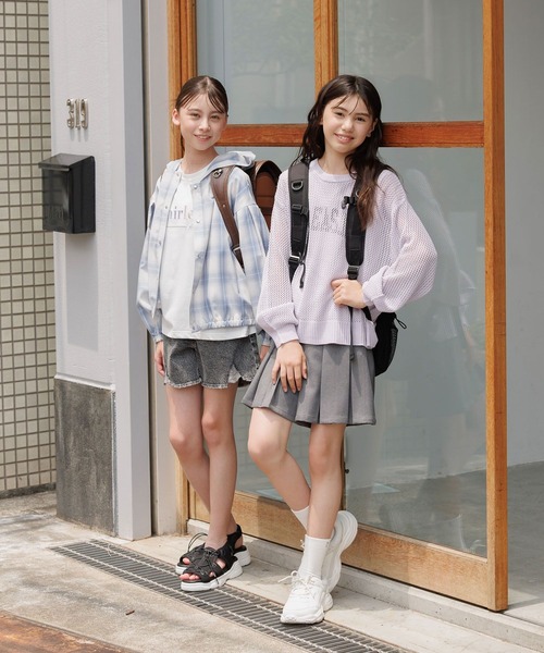 GLOBAL WORK（グローバルワーク）の「ズットパットパーカー/147419（マウンテンパーカー・キッズ・ベージュ/ブラック/オフホワイト/ブルー/チェック/ブルー系その他4・130cm/140cm/160cm/150cm）」の15枚目の写真