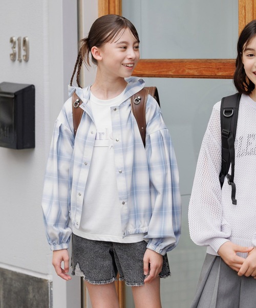 GLOBAL WORK（グローバルワーク）の「ズットパットパーカー/147419（マウンテンパーカー・キッズ・ベージュ/ブラック/オフホワイト/ブルー/チェック/ブルー系その他4・130cm/140cm/160cm/150cm）」の16枚目の写真