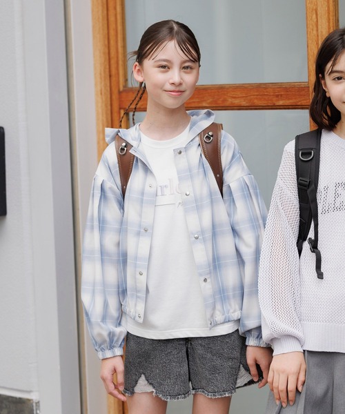 GLOBAL WORK（グローバルワーク）の「ズットパットパーカー/147419（マウンテンパーカー・キッズ・ベージュ/ブラック/オフホワイト/ブルー/チェック/ブルー系その他4・130cm/140cm/160cm/150cm）」の17枚目の写真