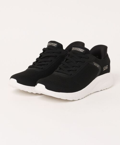 SKECHERS(スケッチャーズ)の「【SKECHERS】 BOBS SQUAD CHAOS - CUR(スニーカー・レディース・オフホワイト/ブラック・23.0cm/23.5cm/24.0cm/24.5cm/25.0cm/22.5cm)」の2枚目の写真