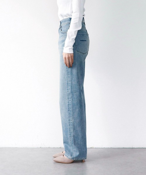 Sirin(シリン)の「【yanuk/ヤヌーク】LEA ローライズボーイズストレート サックス(デニムパンツ・レディース・サックスブルー・X-SMALL/SMALL)」の9枚目の写真