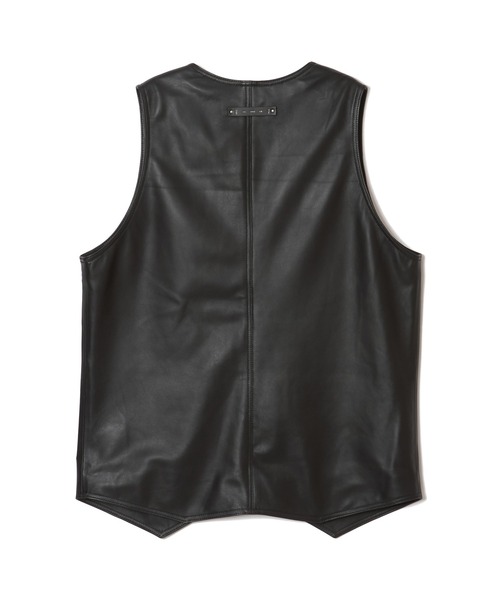 セール】SPANISH LAMB LEATHER VEST（ベスト）｜CRIMIE