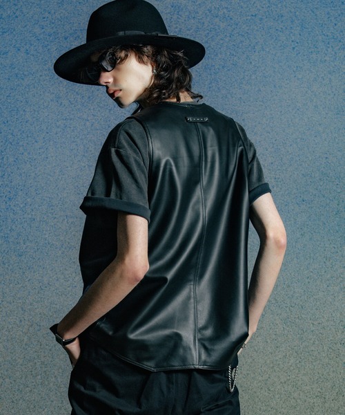 トップス 2025AW CRIMIE SPANISH LAMB LEATHER VEST SPANISH LAMB