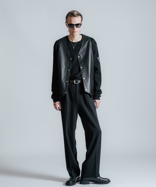 CRIMIE（クライミー）の「SPANISH LAMB LEATHER VEST（ベスト・メンズ・ブラック・M/L/XL/XXL/S）」の11枚目の写真