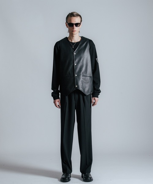 CRIMIE（クライミー）の「SPANISH LAMB LEATHER VEST（ベスト・メンズ・ブラック・M/L/XL/XXL/S）」の12枚目の写真
