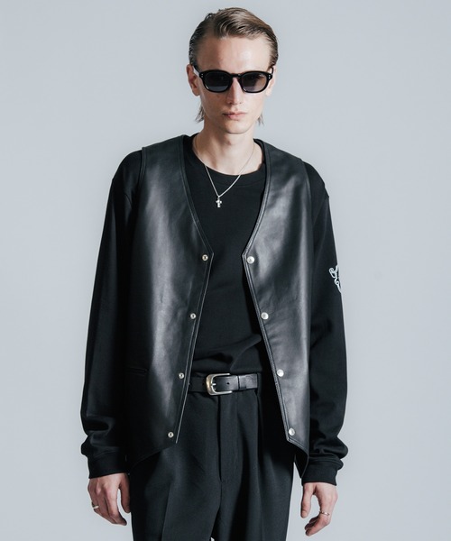 CRIMIE（クライミー）の「SPANISH LAMB LEATHER VEST（ベスト・メンズ・ブラック・M/L/XL/XXL/S）」の15枚目の写真