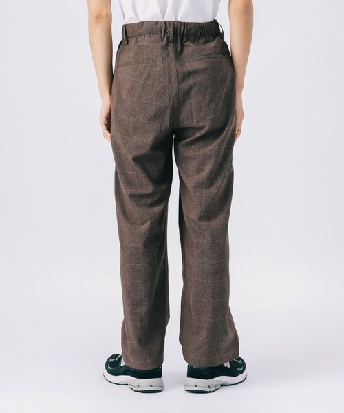 BEAMS HEART（ビームスハート）の「COOLMAX アンクル チェック ワイドイージー パンツ【吸水速乾・接触冷感】（その他パンツ・メンズ・ネイビー/ブラウン・LARGE/SMALL/MEDIUM）」の9枚目の写真