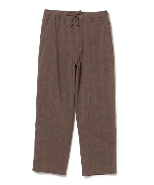 BEAMS HEART（ビームスハート）の「COOLMAX アンクル チェック ワイドイージー パンツ【吸水速乾・接触冷感】（その他パンツ・メンズ・ネイビー/ブラウン・LARGE/SMALL/MEDIUM）」の12枚目の写真