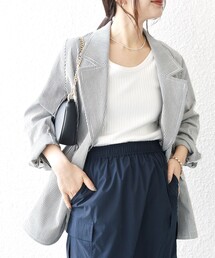 美品】Ships 春夏ジャケット ストライプ柄