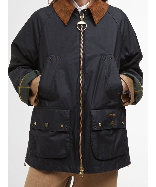 Barbour(バブアー)の「Raelynn ワックス ジャケット(ブルゾン・レディース・オリーブ/ブラック・8)」の11枚目の写真
