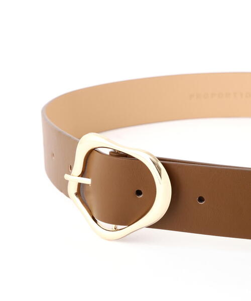 EDIT COLOGNE（エディットコロン）の「ニュアンスバックルミドルベルト（ベルト・レディース・ベージュ系その他/ブラウン/ブラック・ﾌﾘ-）」の7枚目の写真