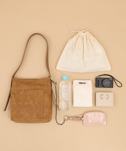 Kastane(カスタネ)の「【Kolors like you】スエードワンハンドルバッグ(ショルダーバッグ・レディース・ブラウン/グレイッシュベージュ/ピンク系その他・FREE)」の18枚目の写真