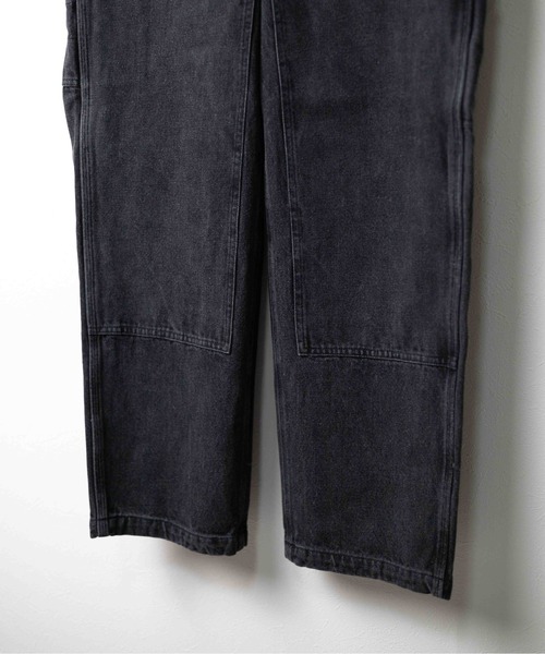 UNIVERSAL OVERALL(ユニバーサルオーバーオール)の「『UNIVERSAL OVERALL』DENIM PAINTER PANTS(デニムパンツ・メンズ・ブラック/ブルー・MEDIUM/X-LARGE/LARGE)」の8枚目の写真