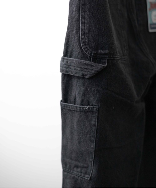 UNIVERSAL OVERALL(ユニバーサルオーバーオール)の「『UNIVERSAL OVERALL』DENIM PAINTER PANTS(デニムパンツ・メンズ・ブラック/ブルー・MEDIUM/X-LARGE/LARGE)」の10枚目の写真