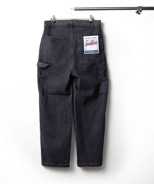 UNIVERSAL OVERALL(ユニバーサルオーバーオール)の「『UNIVERSAL OVERALL』DENIM PAINTER PANTS(デニムパンツ・メンズ・ブラック/ブルー・MEDIUM/X-LARGE/LARGE)」の11枚目の写真