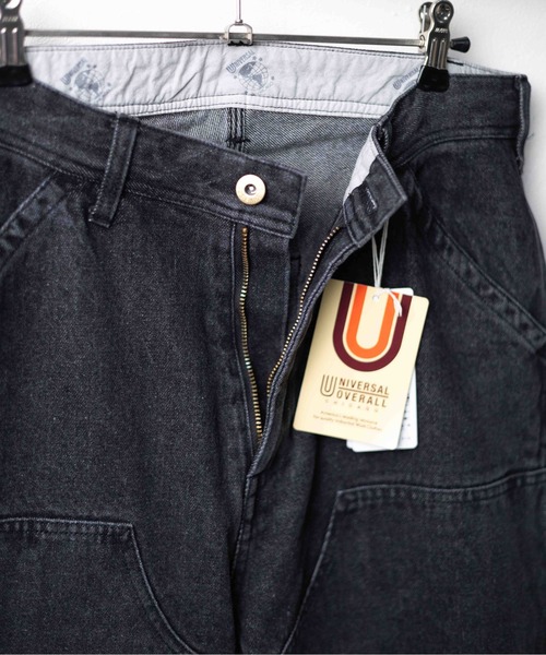 UNIVERSAL OVERALL(ユニバーサルオーバーオール)の「『UNIVERSAL OVERALL』DENIM PAINTER PANTS(デニムパンツ・メンズ・ブラック/ブルー・MEDIUM/X-LARGE/LARGE)」の7枚目の写真