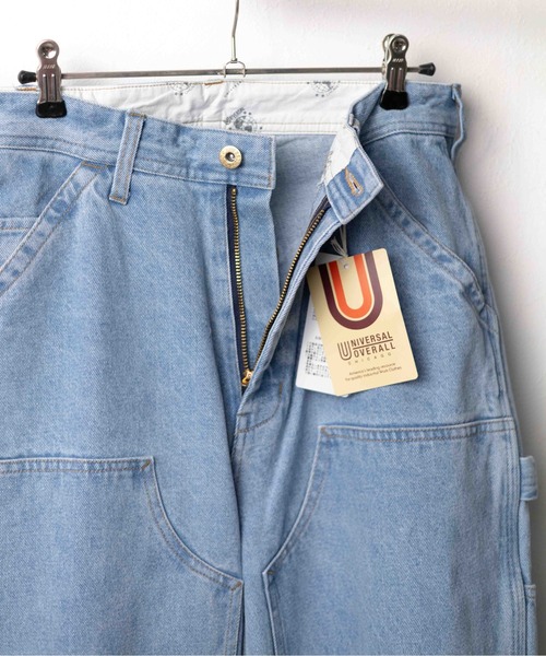 UNIVERSAL OVERALL(ユニバーサルオーバーオール)の「『UNIVERSAL OVERALL』DENIM PAINTER PANTS(デニムパンツ・メンズ・ブラック/ブルー・MEDIUM/X-LARGE/LARGE)」の20枚目の写真