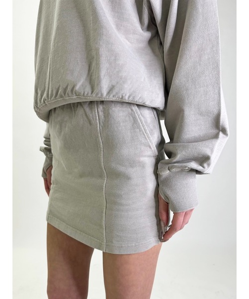 EGOIST（エゴイスト）の「加工裏毛ミニスカート（スカート・レディース・ブラック/ベージュ・FREE）」の19枚目の写真