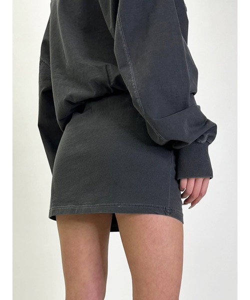 EGOIST（エゴイスト）の「加工裏毛ミニスカート（スカート・レディース・ブラック/ベージュ・FREE）」の21枚目の写真