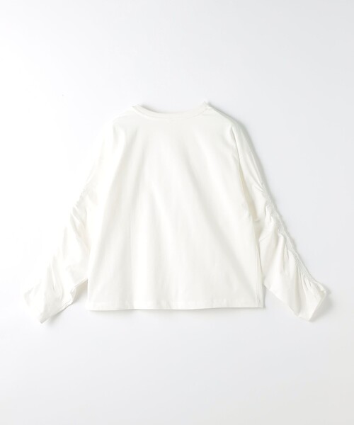 CITEN(シテン)の「<CITEN>ソデシャーリングロンT ホワイト(Tシャツ/カットソー・レディース・ホワイト・FREE)」の6枚目の写真