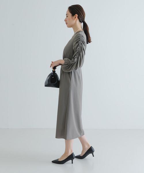 セール】LA MAISON ギャザースリーブワンピース（ワンピース）｜URBAN