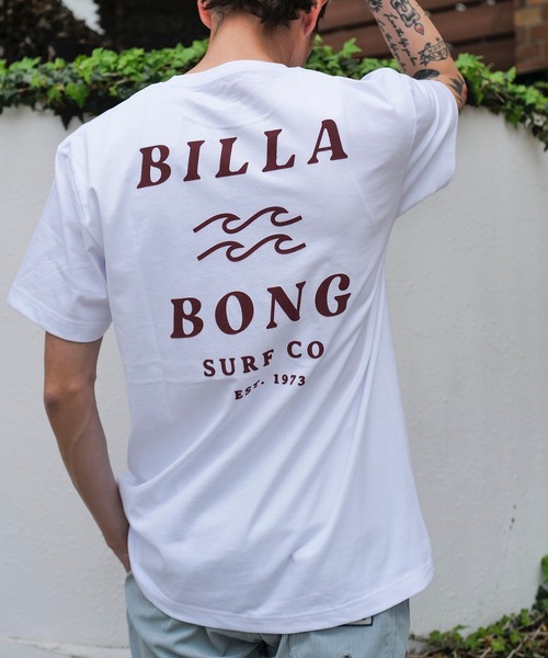 BILLABONG（ビラボン）の「BILLABONG メンズ ONE TIME Tシャツ 【2025年春夏モデル】/ビラボンバックプリントクルーネック半袖Tシャツ（Tシャツ/カットソー・メンズ・ホワイト/グリーン系その他/ネイビー/ホワイト系その他/クリーム/ブラック・X-LARGE/LARGE/MEDIUM/SMALL）」の2枚目の写真