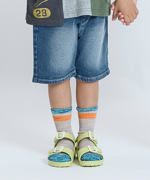 F.O.KIDS（エフオーキッズ）の「【ジュニア対応】ちょっとワイドなデニムパンツ（デニムパンツ・キッズ・サックスブルー/ブルー/ネイビー・80/90/100/110/120/130/140/150/160）」の3枚目の写真