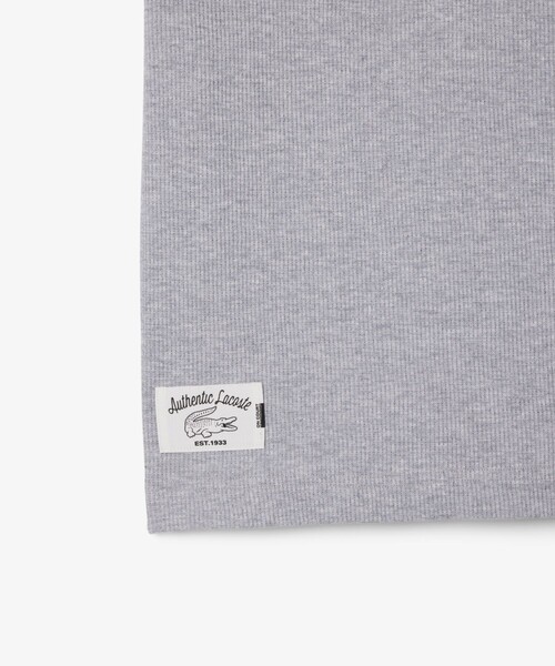 LACOSTE（ラコステ）の「スクエアニットポロシャツ（ポロシャツ・メンズ・グレー/ホワイト・3/4/5/2）」の5枚目の写真