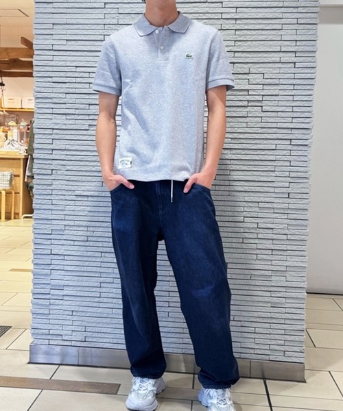 セール】スクエアニットポロシャツ（ポロシャツ）｜LACOSTE