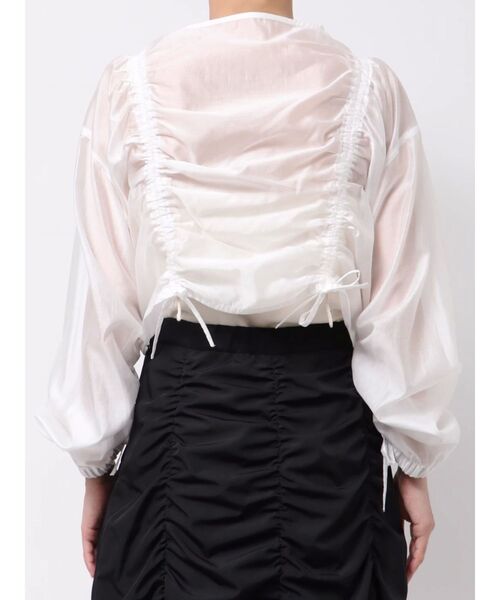 MERCURYDUO（マーキュリーデュオ）の「シアードロストブルゾン（ブルゾン・レディース・ブラック/ミント/オフホワイト・FREE）」の6枚目の写真