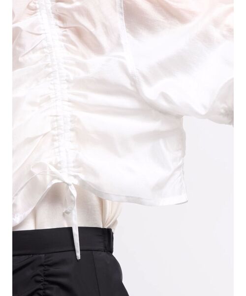 MERCURYDUO（マーキュリーデュオ）の「シアードロストブルゾン（ブルゾン・レディース・ブラック/ミント/オフホワイト・FREE）」の10枚目の写真