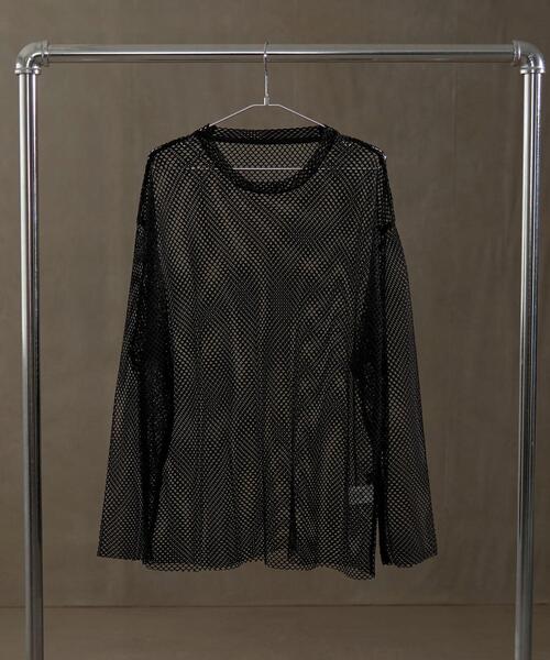 LUCY（ルーシー）の「LUCY/メッシュルーズT（Tシャツ/カットソー・メンズ・ブラック・LARGE/MEDIUM）」の14枚目の写真