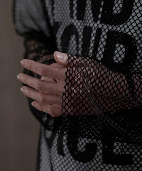 LUCY（ルーシー）の「LUCY/メッシュルーズT（Tシャツ/カットソー・メンズ・ブラック・LARGE/MEDIUM）」の2枚目の写真