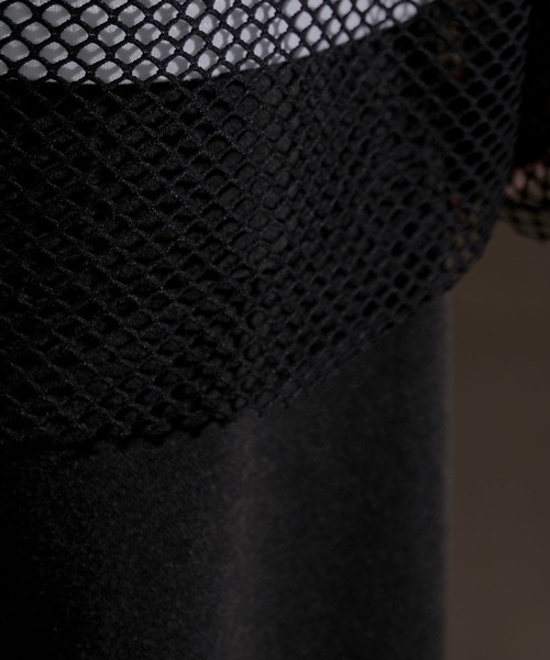 LUCY（ルーシー）の「LUCY/メッシュルーズT（Tシャツ/カットソー・メンズ・ブラック・LARGE/MEDIUM）」の3枚目の写真