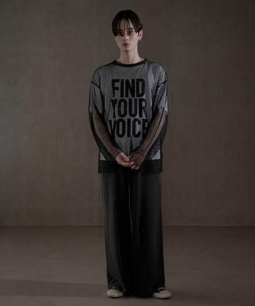 LUCY（ルーシー）の「LUCY/メッシュルーズT（Tシャツ/カットソー・メンズ・ブラック・LARGE/MEDIUM）」の5枚目の写真