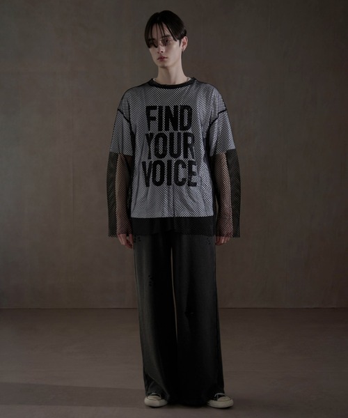 LUCY（ルーシー）の「LUCY/メッシュルーズT（Tシャツ/カットソー・メンズ・ブラック・LARGE/MEDIUM）」の6枚目の写真