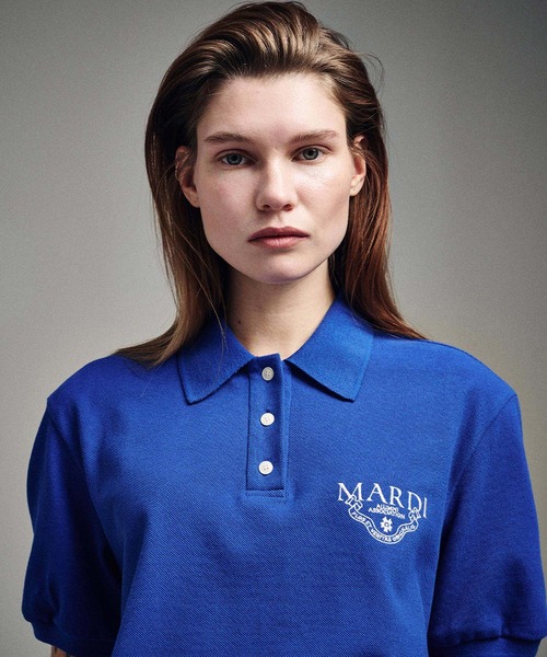 Mardi Mercrediポロシャツ 長袖 Mardi Mercredi ポロシャツ ポロ SLIMFIT SHIRT PIQUET ALUMNI