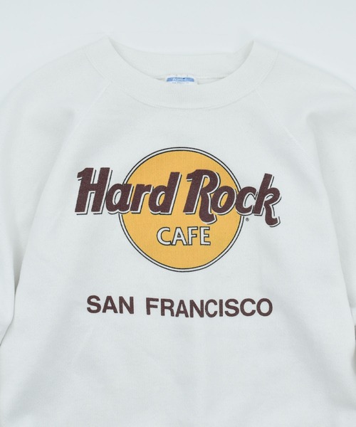 HANES（ヘインズ）の「【ヴィンテージ古着】90’s HARD ROCK CAFE 企業ロゴ スウェット USA製（スウェット・メンズ・ホワイト・LARGE）」の2枚目の写真