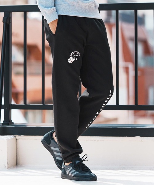seventy seven(セブンティセブン)の「mp13507-middle onz sweat pants (77arch) スウェットパンツ(スウェットパンツ・メンズ・ネイビー/ブラック×ホワイト/ブラック×ゴールド・S/M/L/XL)」の4枚目の写真