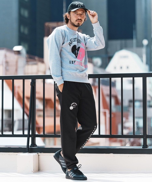 seventy seven(セブンティセブン)の「mp13507-middle onz sweat pants (77arch) スウェットパンツ(スウェットパンツ・メンズ・ネイビー/ブラック×ホワイト/ブラック×ゴールド・S/M/L/XL)」の6枚目の写真